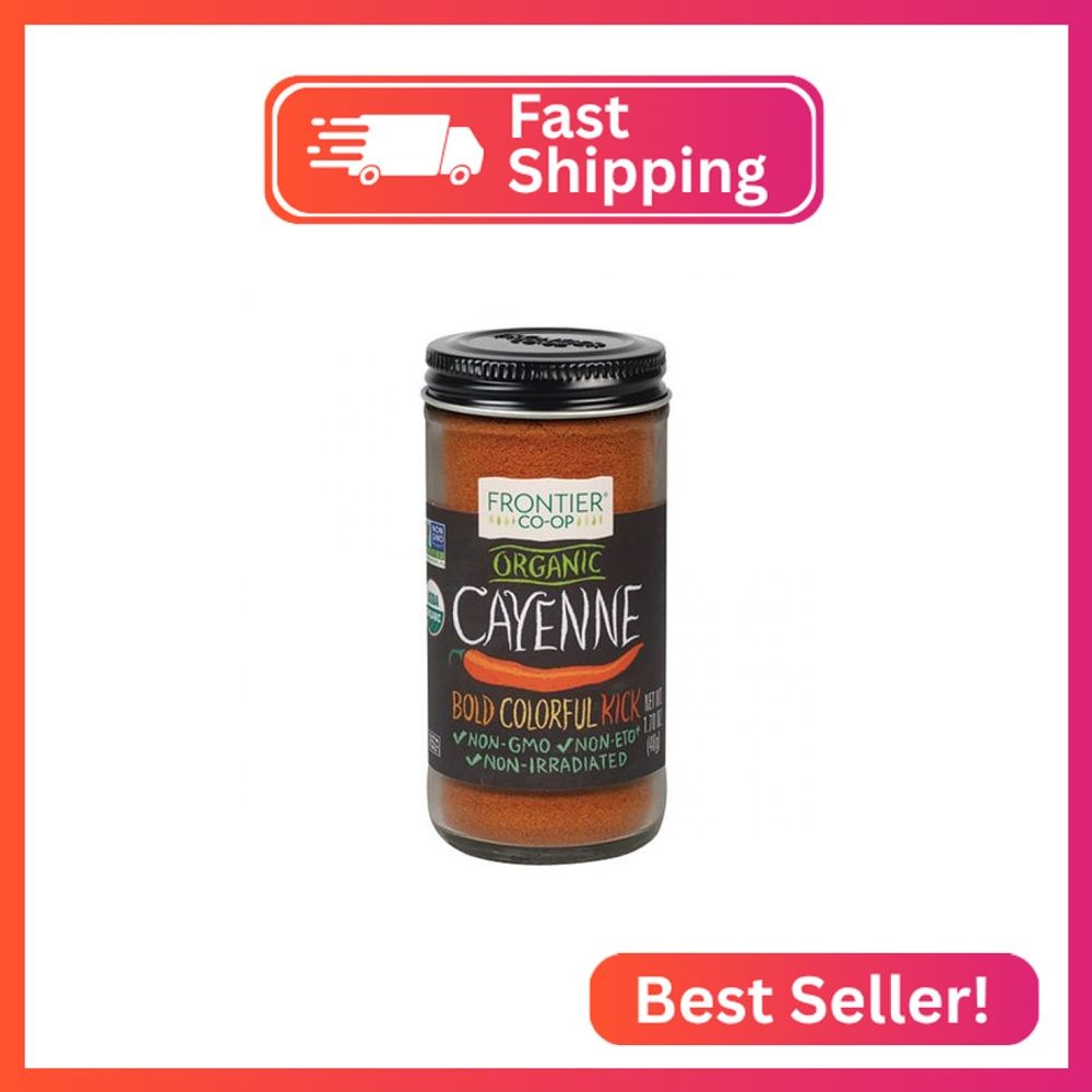 Frontier Herb Organic Ground Cayenne Pepper, 1.7 oz