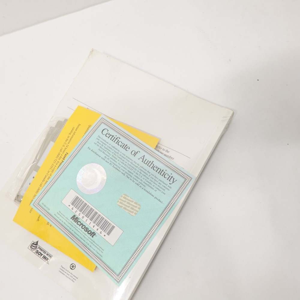 Microsoft MS-DOS User’s Guide Manual + COA Registration Card – New PC Release