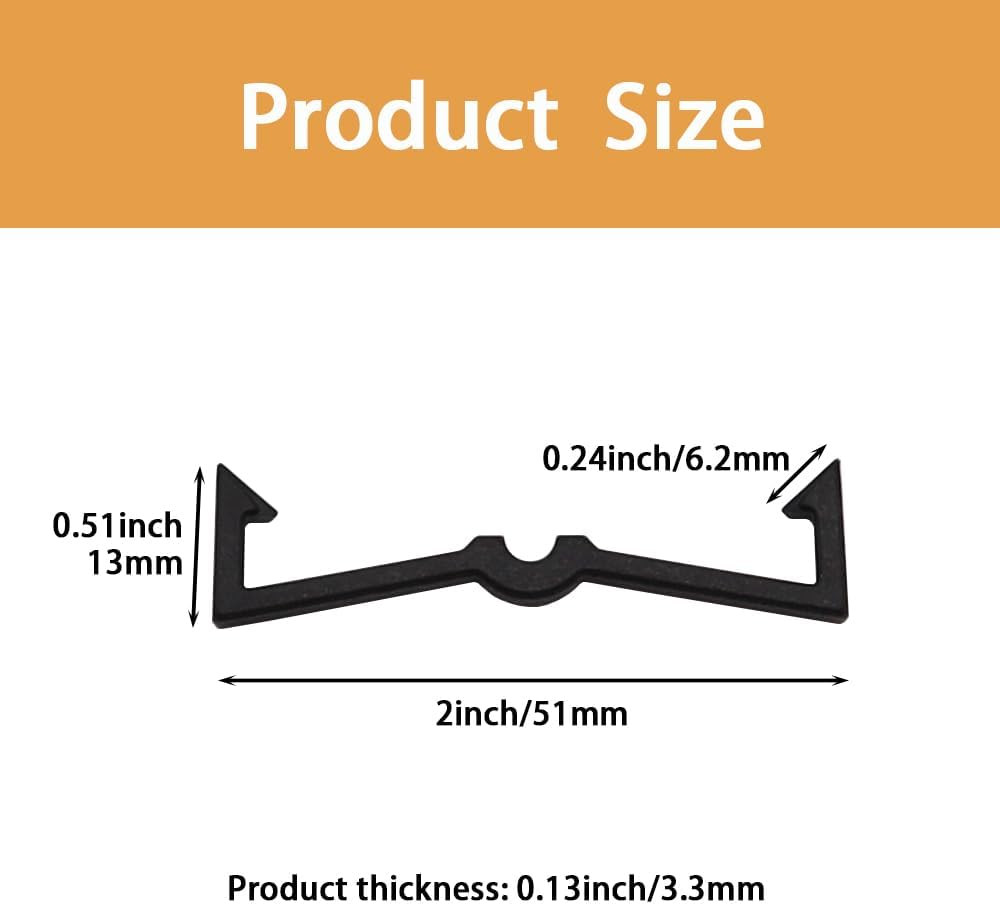 100PCS Pegboard Clips Pegboard Hook Locks Black Plastic Peg Board Locks Peg Boar