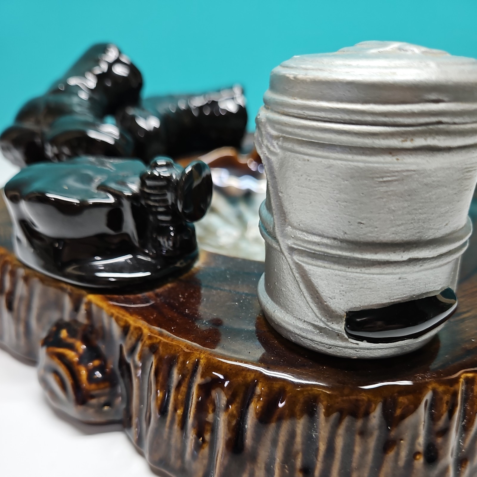 Vintage Coal Miner's Ashtray Large 11” Ceramic