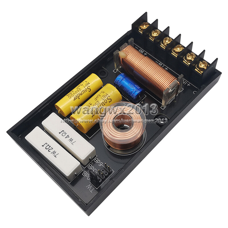 2pcs 200W 2 Way 2 Unit High-Low Hi-Fi Speaker Frequency Divider Crossover Filter