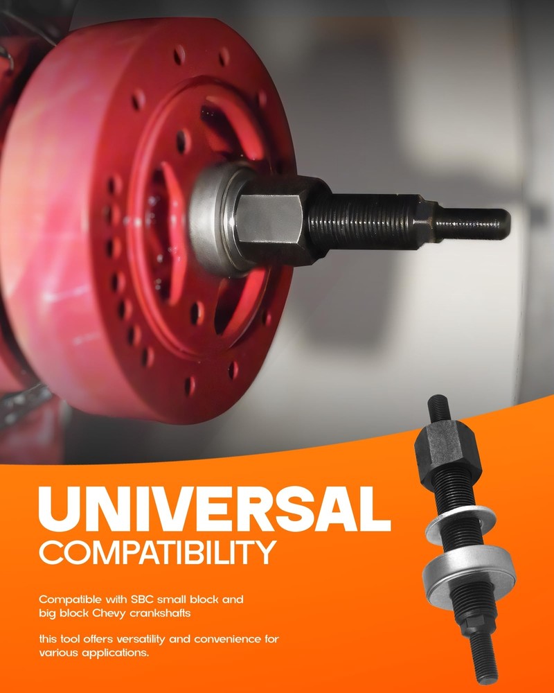 66515 Harmonic Balancer Install Puller Tool Set for Chevy SBC BBC Cranks