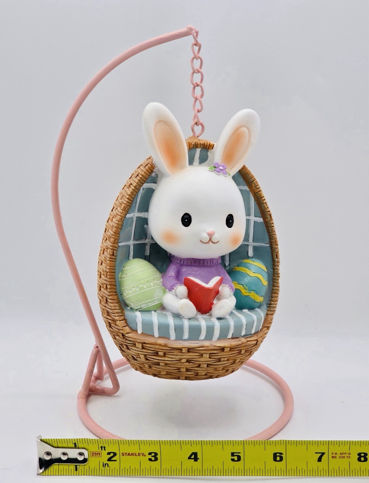 🐰New Easter Bunny Reading in Hanging Chair