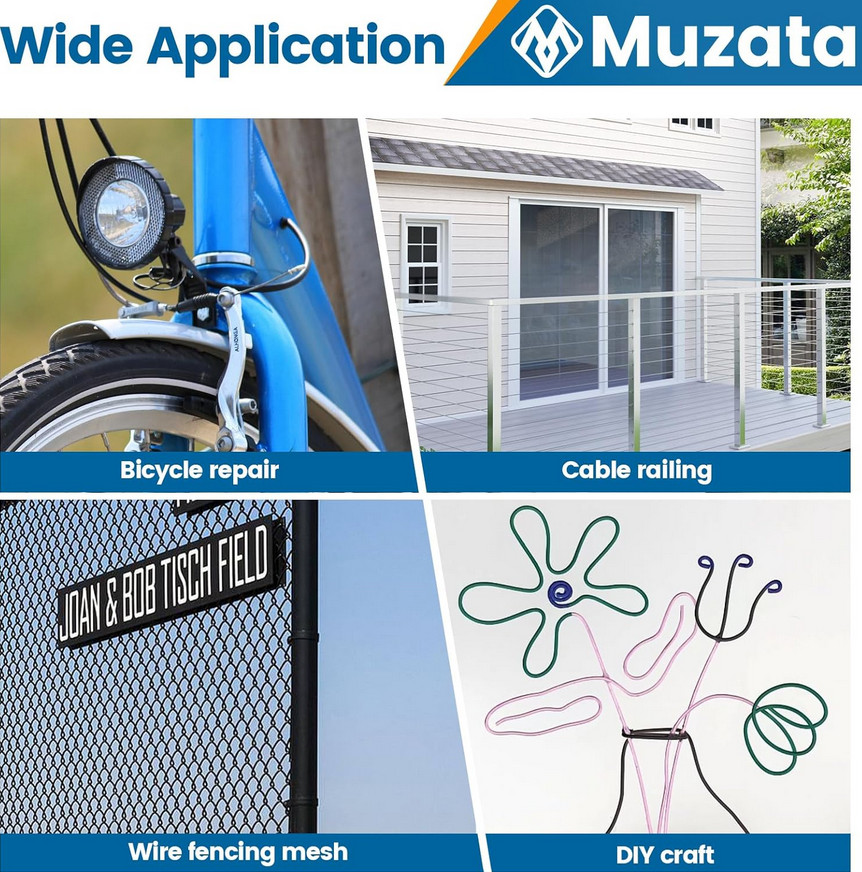 Muzata Cable Cutters Wire Cutters Heavy Duty Stainless Steel Wire Rope Seal New