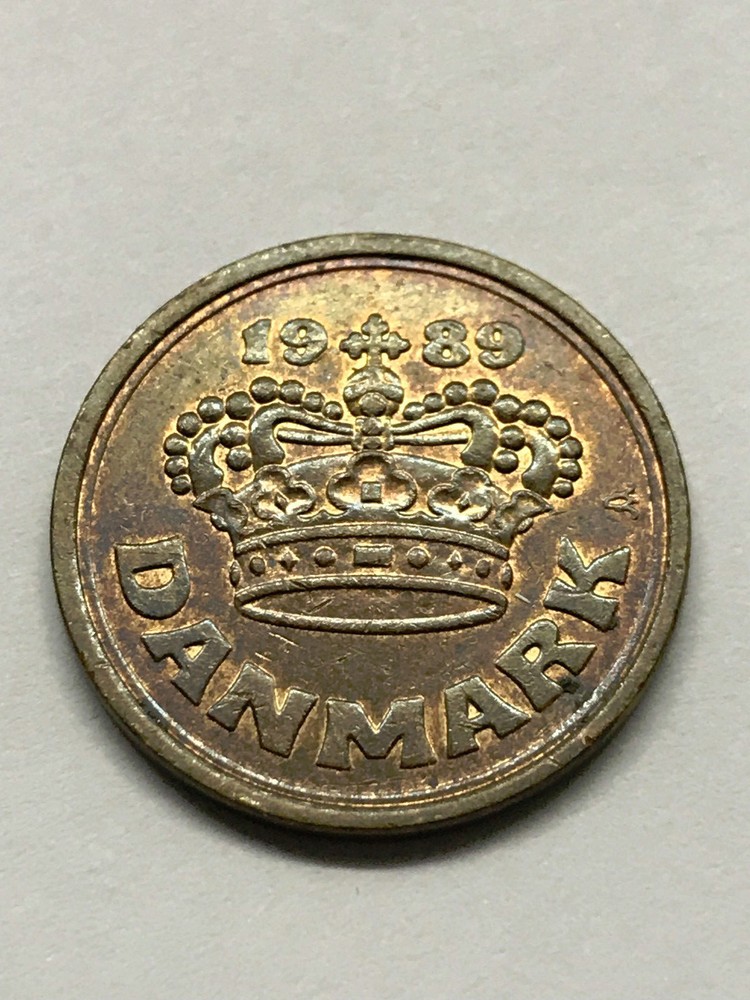 1989 Denmark 50 Ore XF #8073