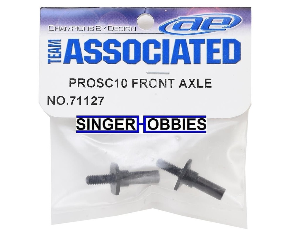 Associated ASC71127 Front Axles: ProSC10, Trophy, Ref DB10 HH