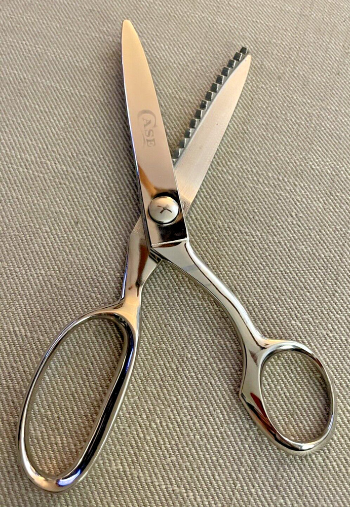 Professional 9" Pinking Shears Stainless Dressmaker Fabric Crafting