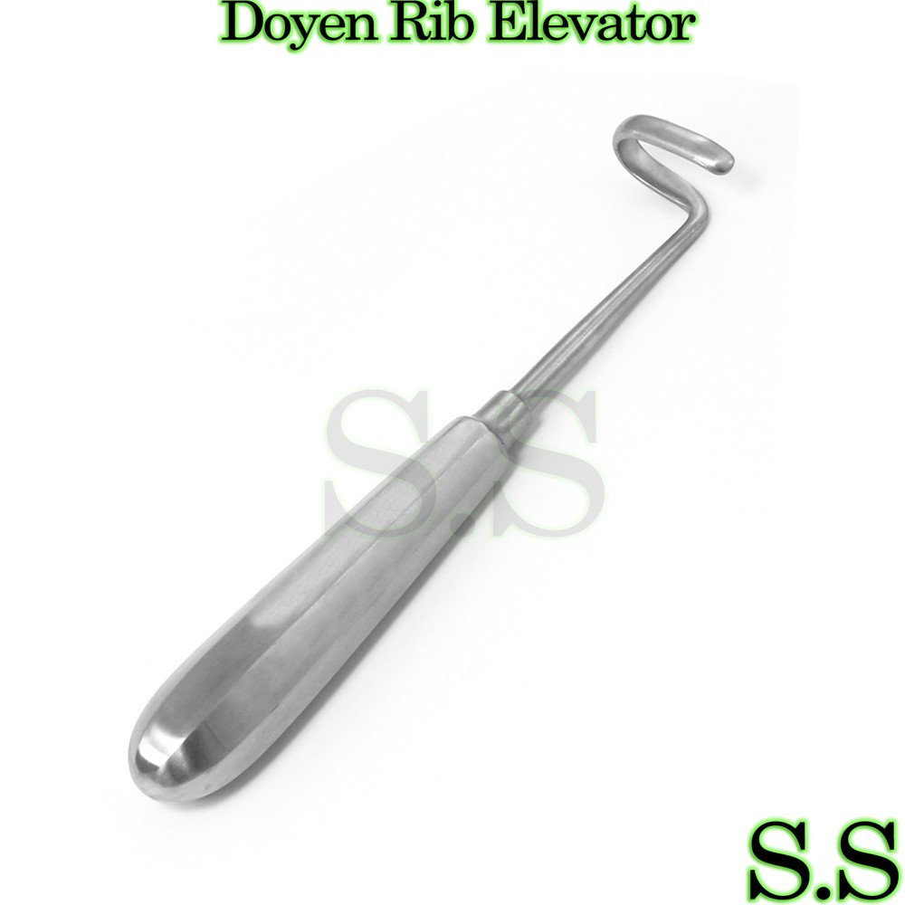 Surgical Elevators Doyen Rib Right 7" Curved Blade 3.2cm UPGRADED Instruments