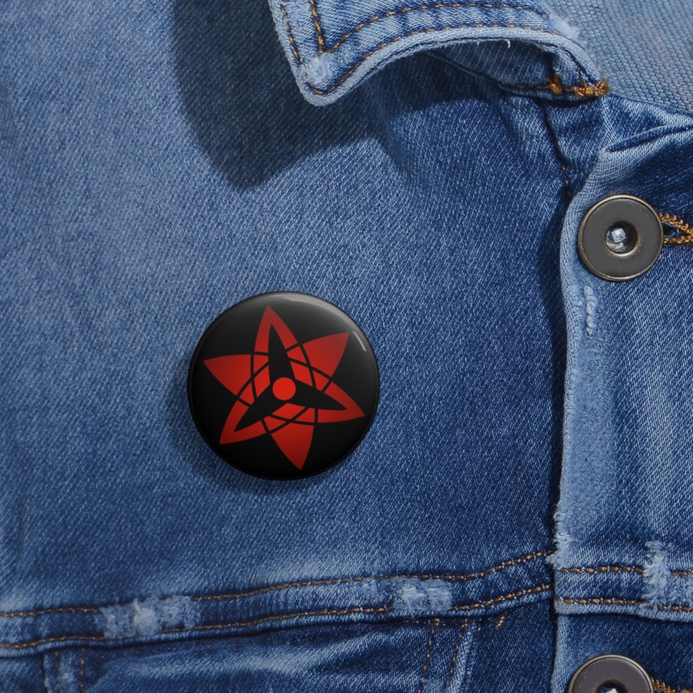 Uchiha sasuke Mangekyou Sharingan Pin Button