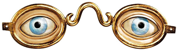 Eye Glasses Metal Sign