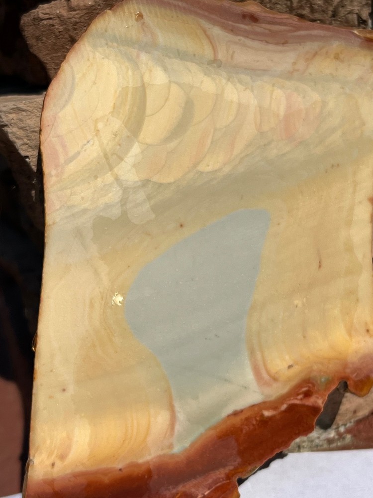 Polychrome Misty Mountain Jasper unpolished slab