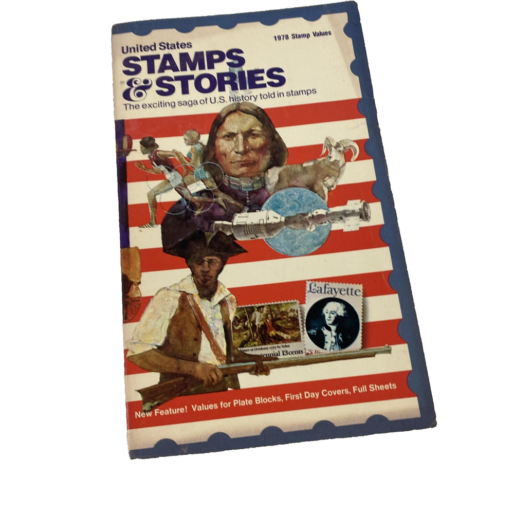 Vintage Scott Stamps & Stories 4th Ed USPS 1978 Stamp Values Book Guide USA