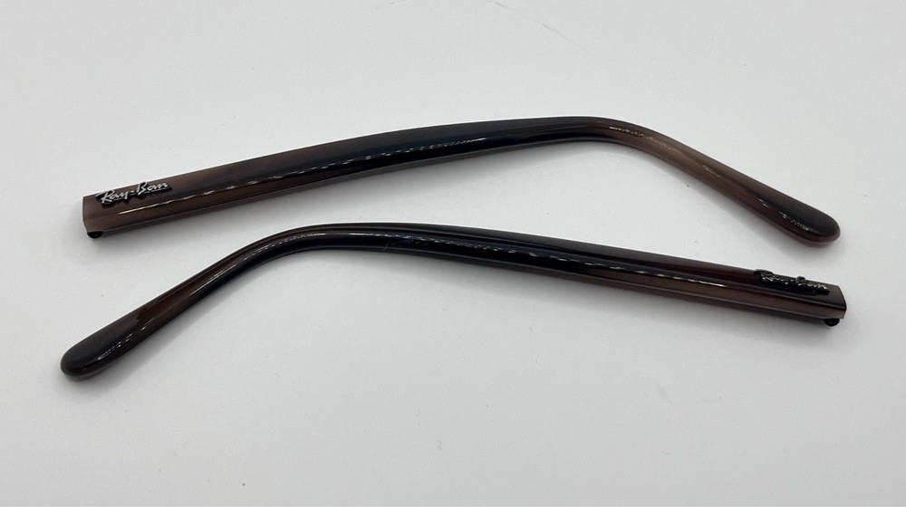 5462 - RAY BAN 3751 BLACK / BROWN BOTH TEMPLES  AUTHENTIC