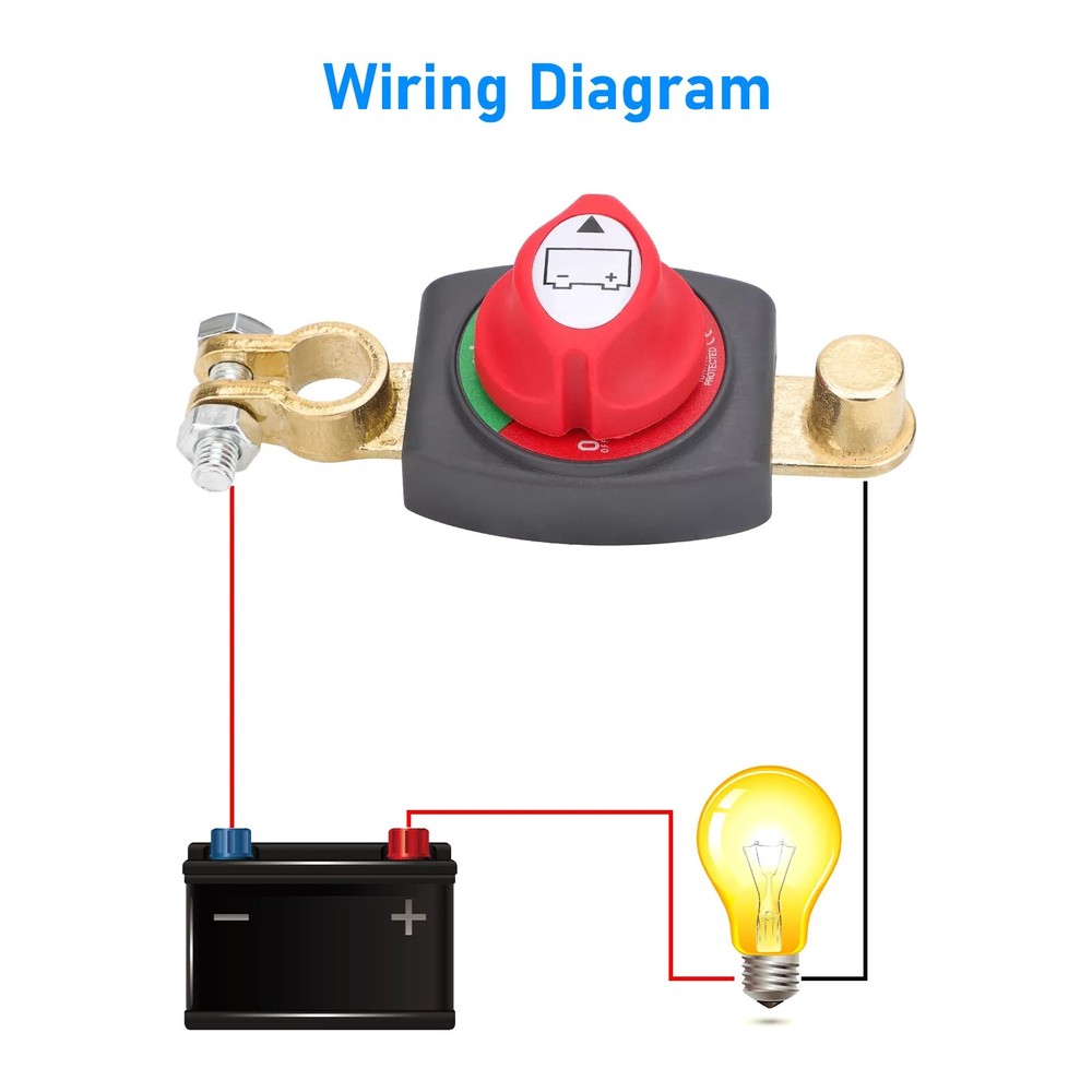 High Performance Battery Switch Replacement DC 12-48V 275A Wide Compatibility