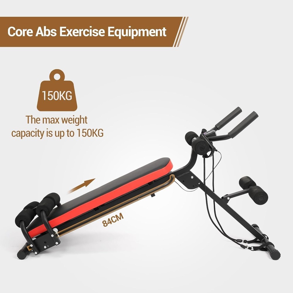 2 in 1 Ab Bench Adjustable Workout Exercise Machine Bench Home Gym for Sit-Up