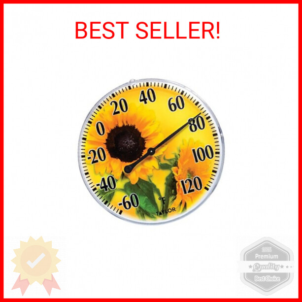 Taylor 5.25" Sunflower Thermometer
