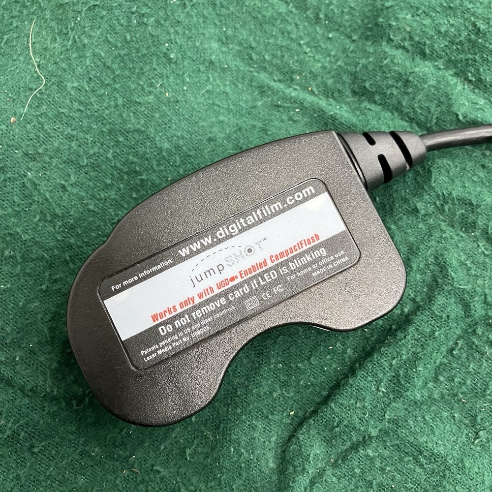 Lexar JumpShot Digital Compact Flash Card Reader USB USB005 Black