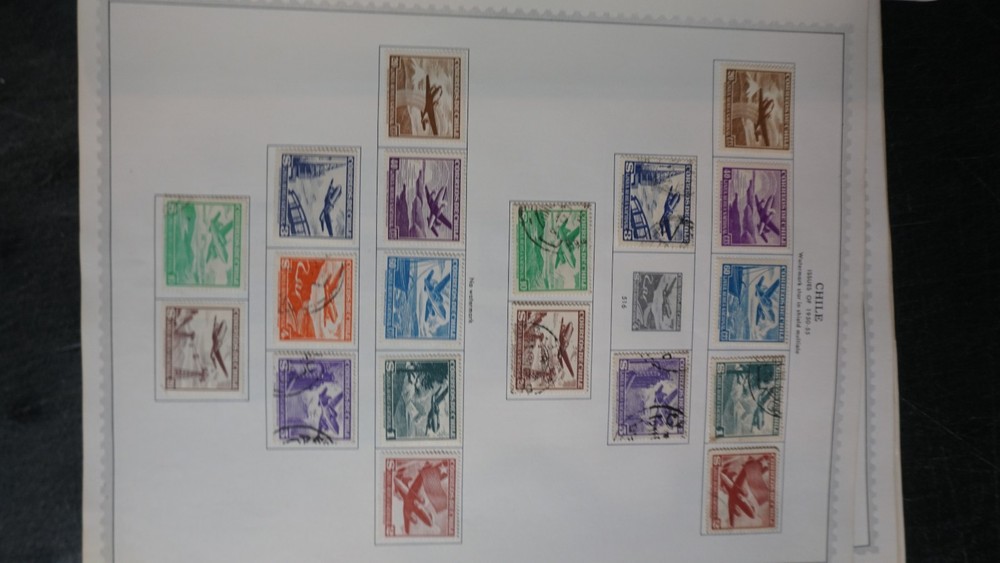 Chile fine collection on pages