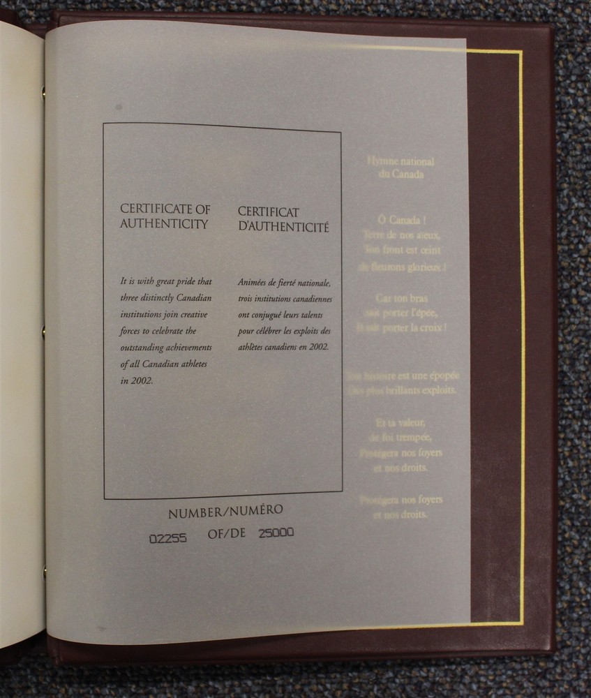 Canada Thematic Collection #113 2002 Olympic Presentation Folder
