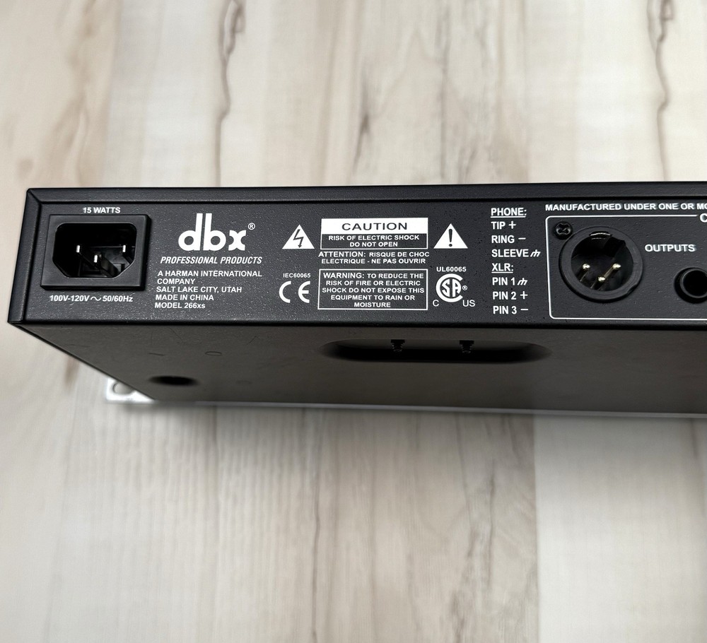DBX 266xs 2-Channel Professional Audio Compressor/Gate Dynamic Effects Processor