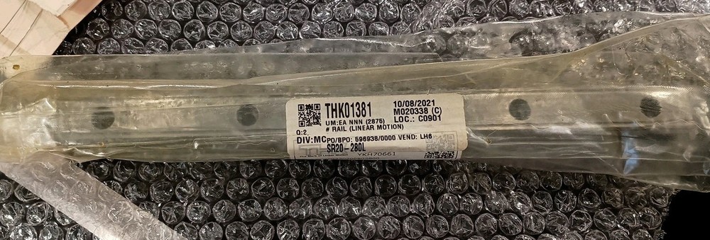 THK SR20-280L-GK LINEAR GUIDE MOTION RAIL