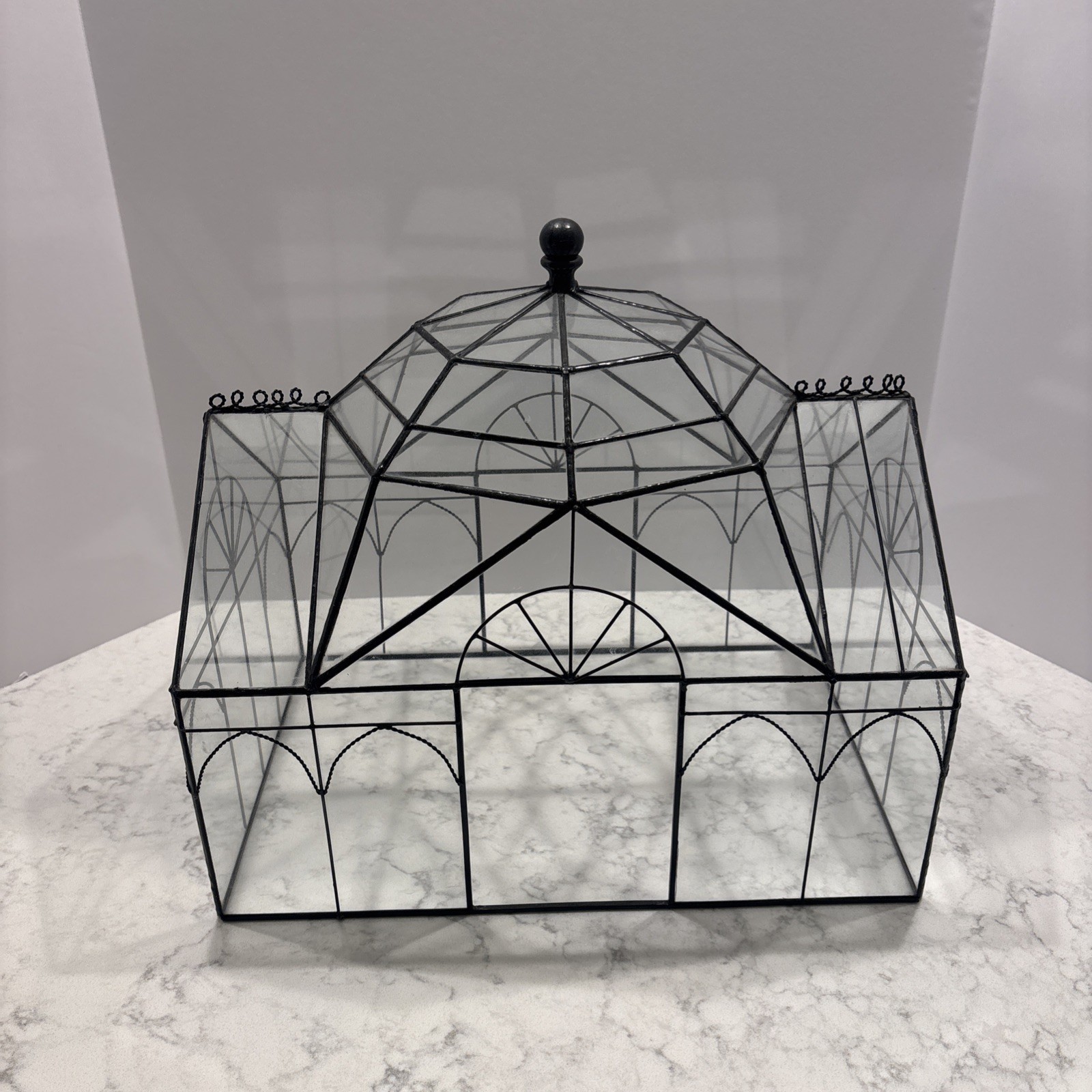 Vintage Garden Plant Glass Terrarium Gorgeous!