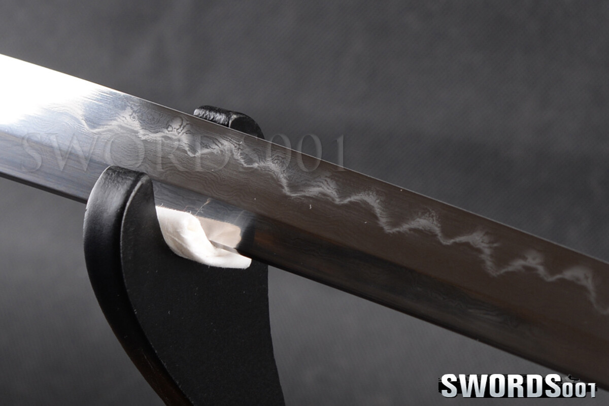 Rosewood Shirasaya Japanese Samurai Sword Katana Clay Tempered T10 Carbon Steel