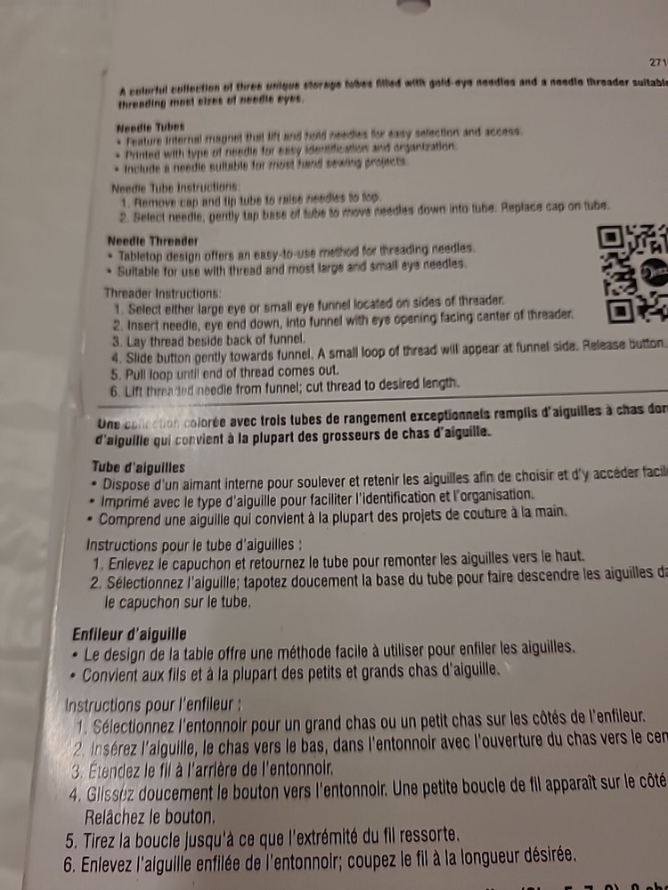 Dritz Hand Needle & Threader Set 28 Pc 27103