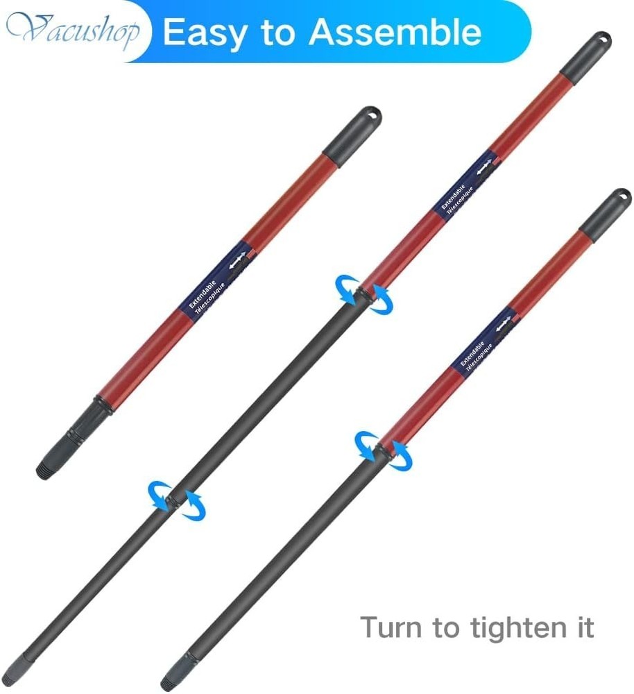 Mop Accessories Replacement for O-Ceda Spin Mop Handle x1 pcs Handle+Base