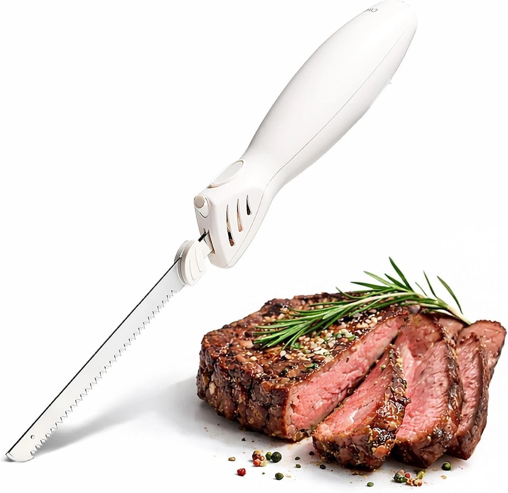 High-Performance Electric Knife - Quiet Ergonomic Blade Set for Precise Cutting