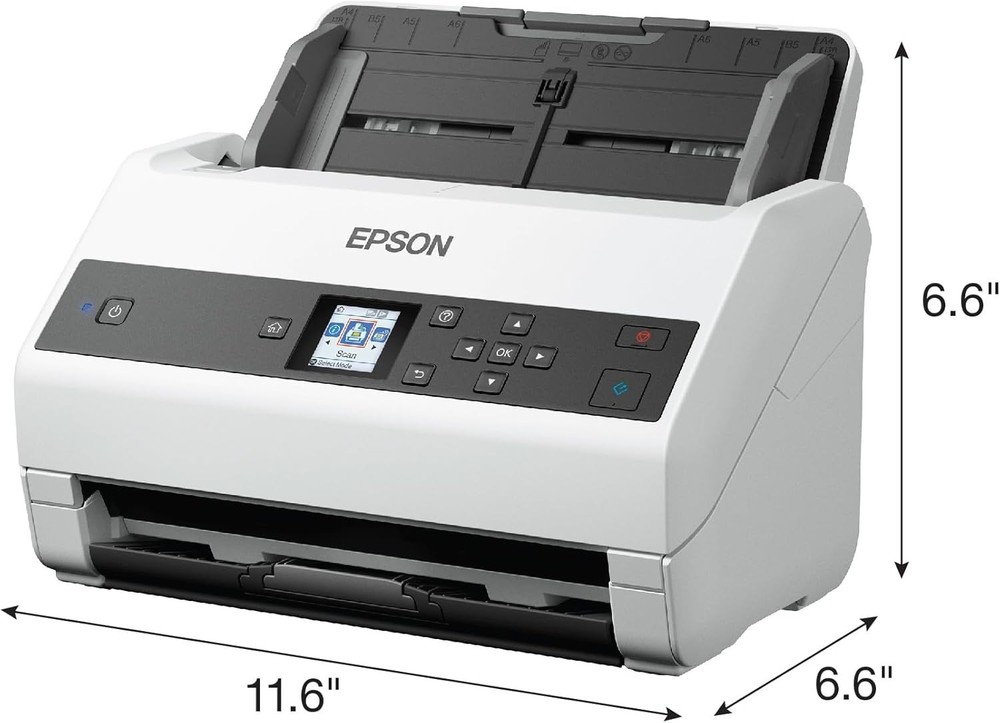 Epson Workforce DS-970 Sheetfed Scanner - 600 dpi Optical,White