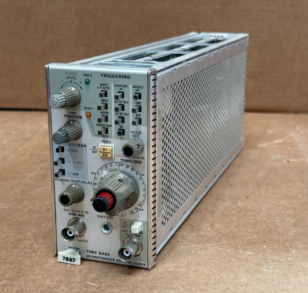 Tektronix 7B87 Time Base W/Pretrigger Aquire Clock