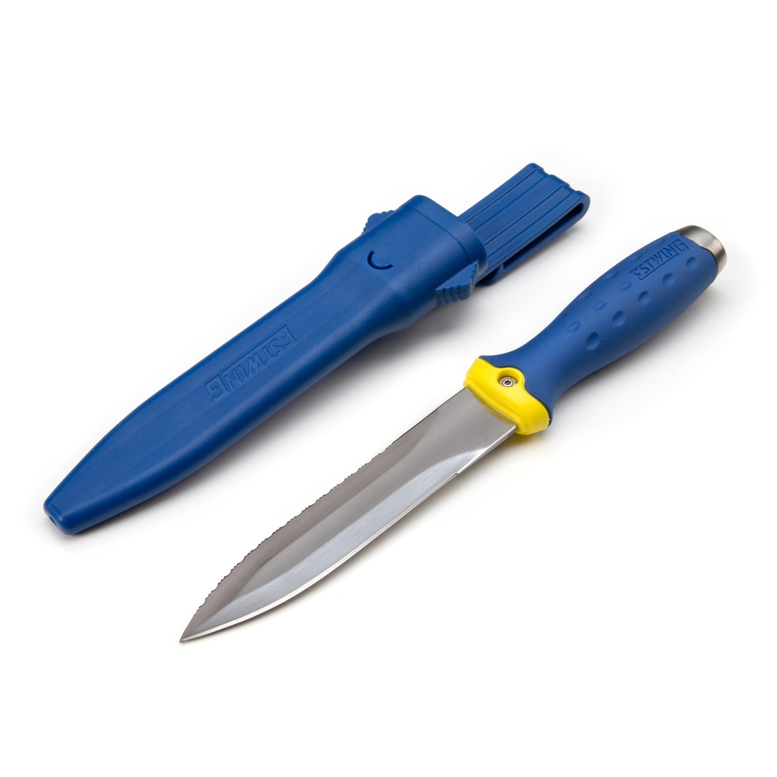 Estwing 5.5 in. Fixed Blade Double-Edged Multi-Purpose Serrated Duct Knife 42454