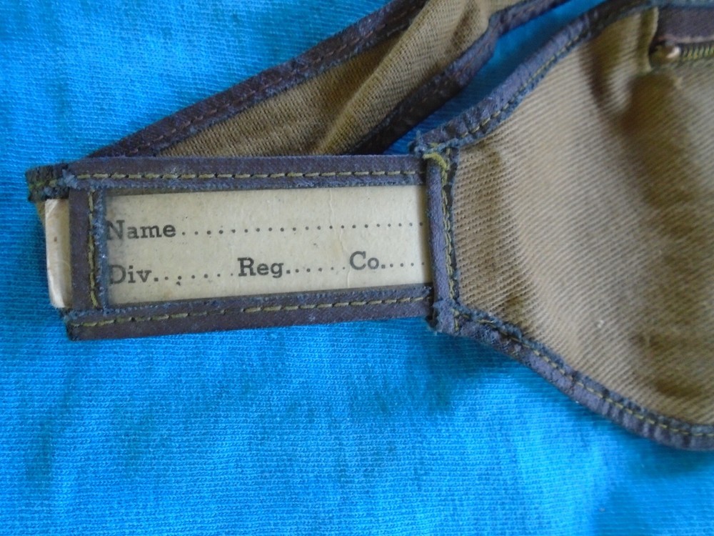 WWII money belt with name tag
