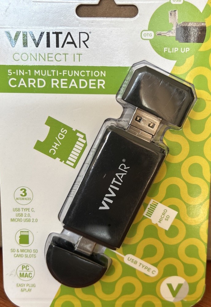 Vivitar Desktop 5-in-1 USB Card Reader