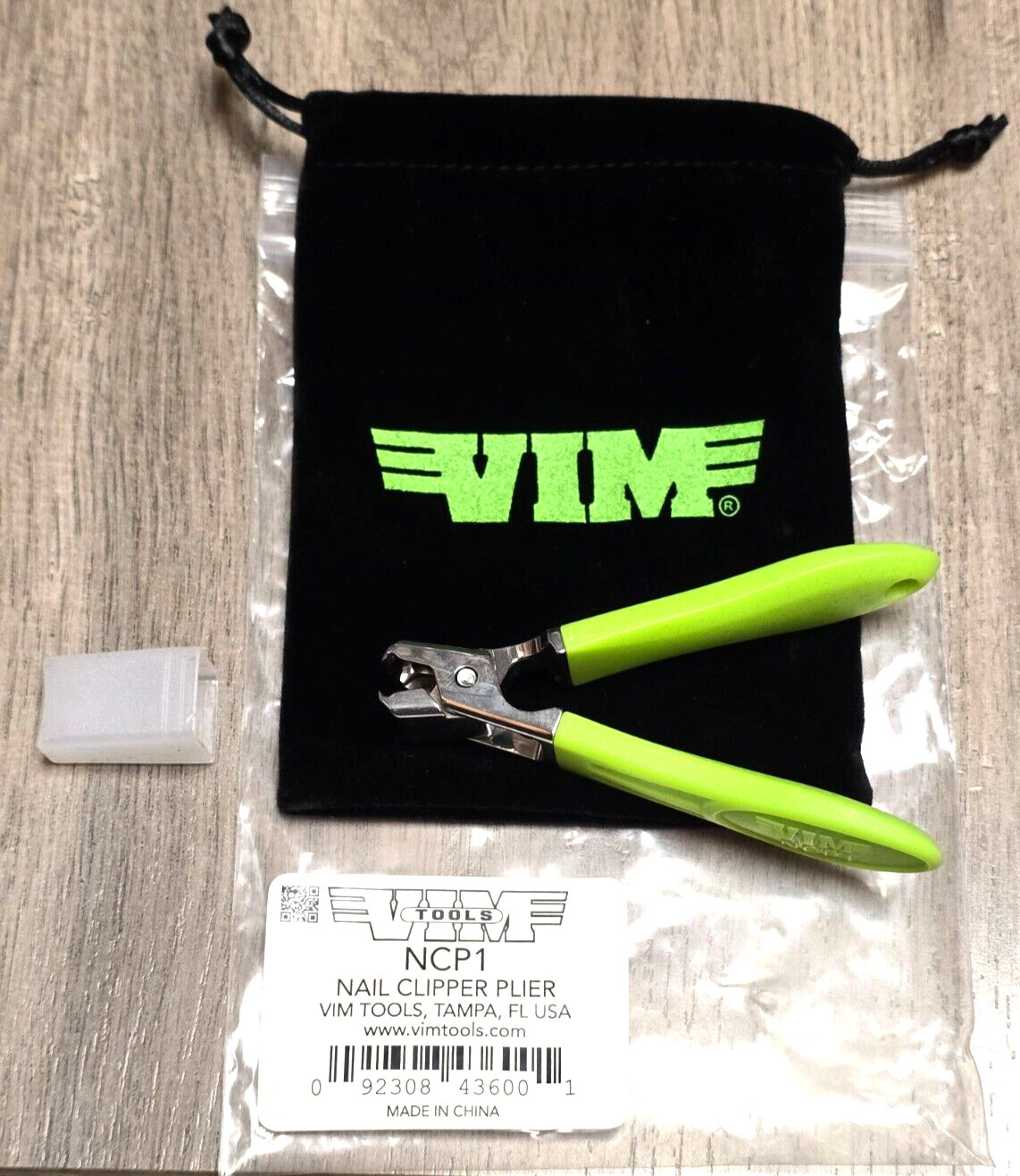 Vim Tools Heavy Duty Green Nail Clipper Plier w/ Storage Pouch #NCP1