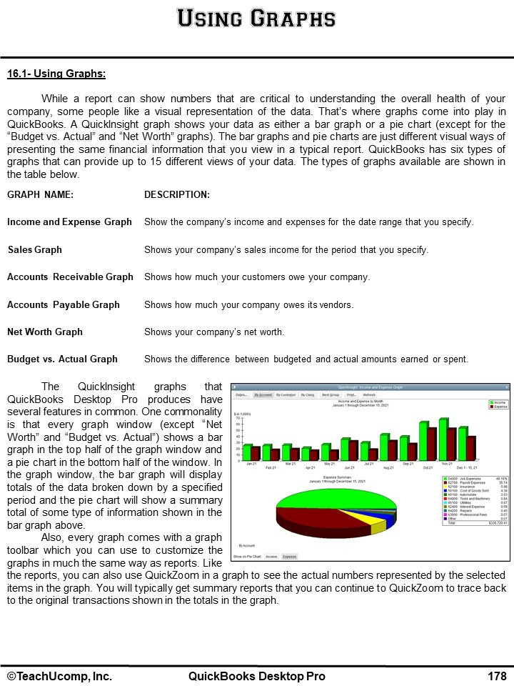 QUICKBOOKS PRO 2019 DELUXE Training Tutorial Course with Quick Reference Guide