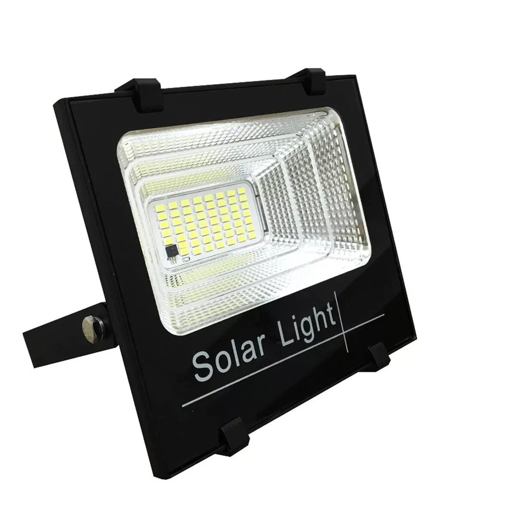 800W LED Compact Outdoor Headlight with Solar Panel and Remote Control