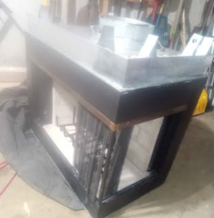 Superior Wood Burning Fireplace Insert Corner Unit