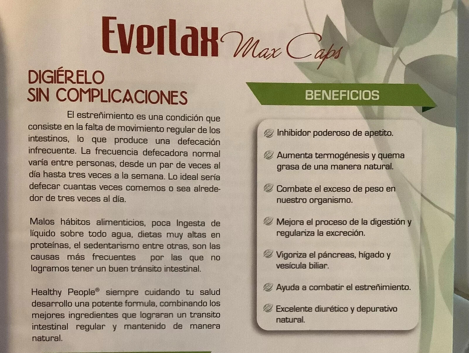 Healthy Everlax Max LaxativeDigestive Weight LossFat Constipation 30cap/ Dic 27