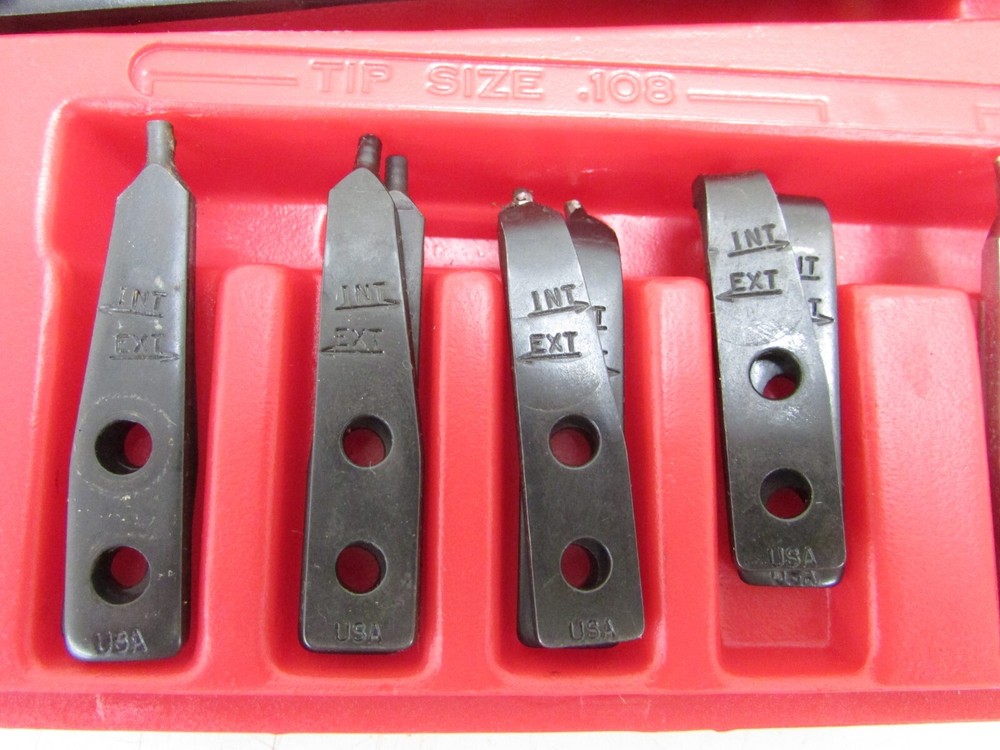 NICE! PROTO TOOLS HEAVY DUTY REPLACEABLE TIP RETAINING RING PLIER SET, No. 361