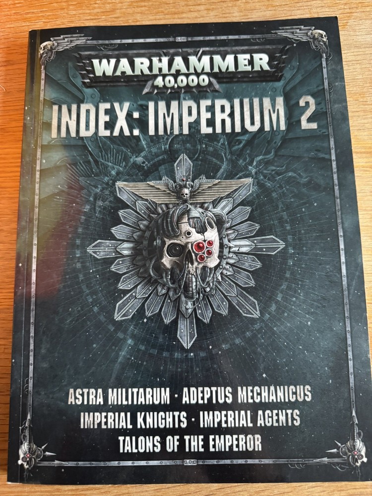 Games Workshop Warhammer 40k Index: Imperium 2 Supplement Rule Book OOP