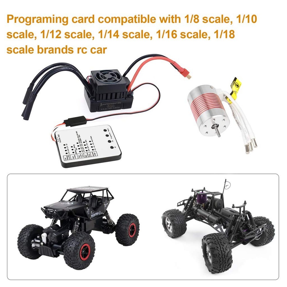 Surpass Hobby Programming Card RC Car Electronic Speed Controller Programmer ...