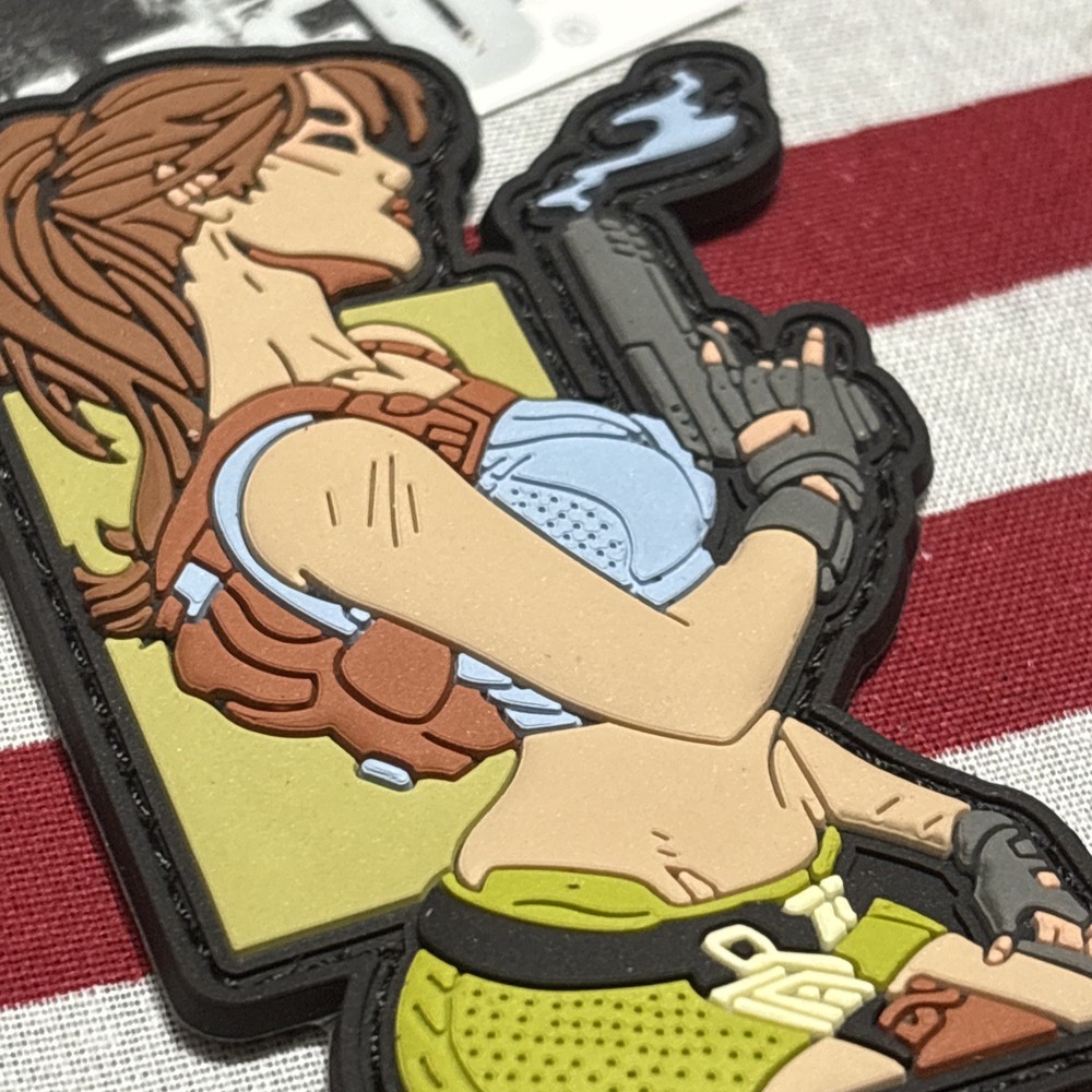 PvC 3D Smokin Hot Barrel Morale Tactical Hook And Loop Patch 2x3.5”