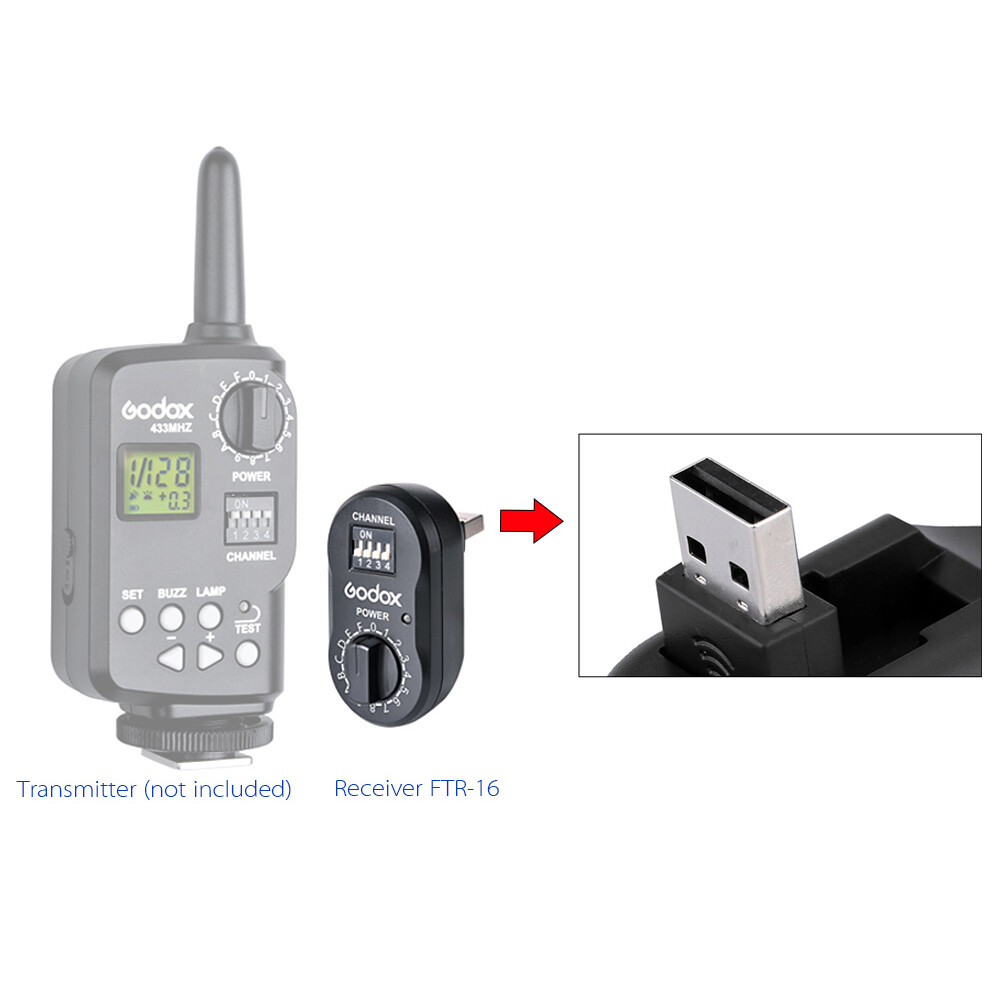 FTR-16 Control Flash Trigger Receiver with USB Interface for T5V1