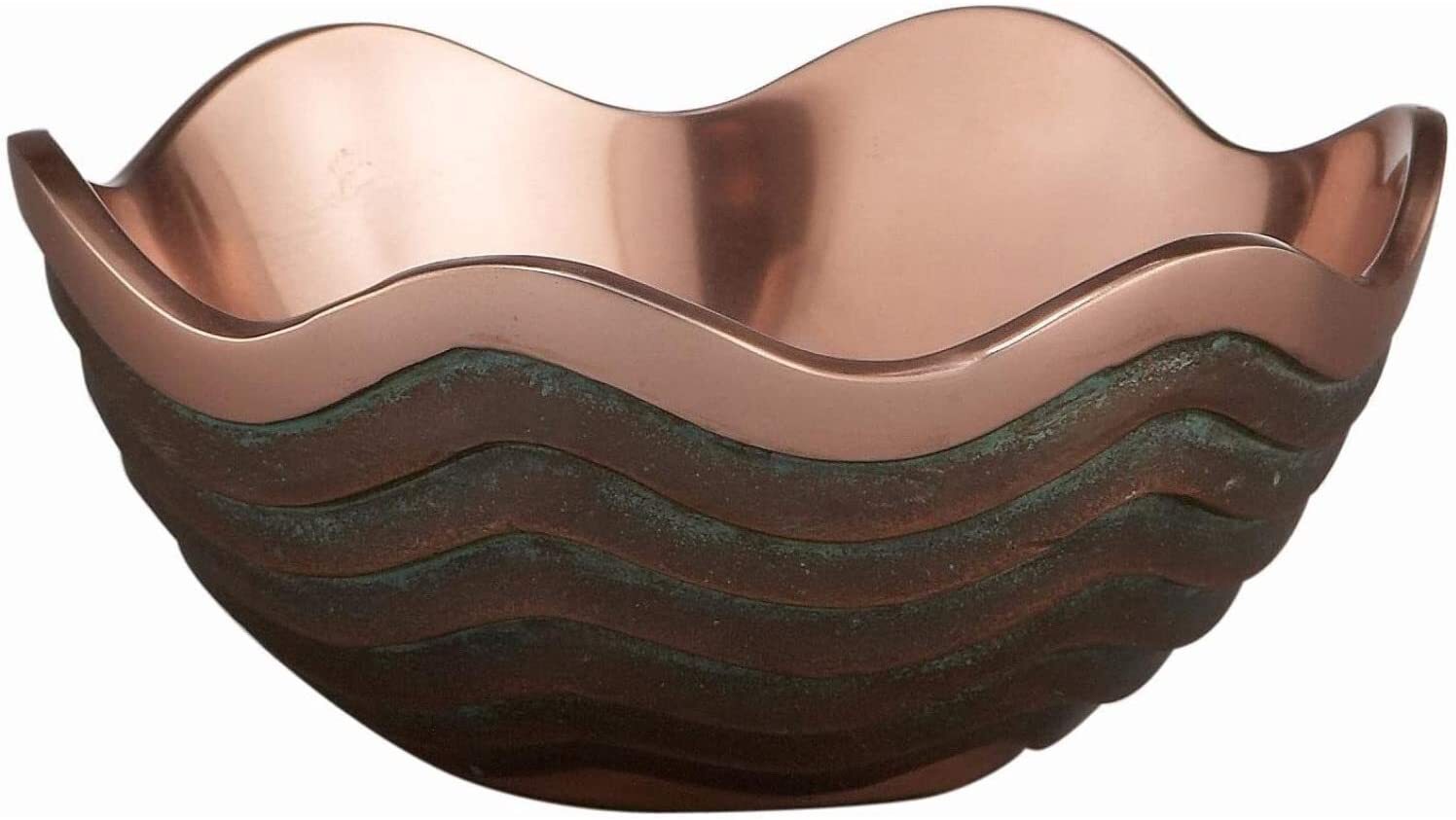 Nambe Copper Canyon Collection 6-Inch Serving Bowl, 16 Ounce