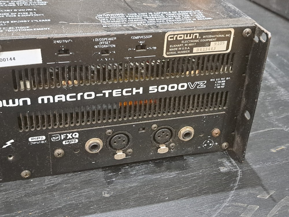 Crown Macro-Tech 5000vz MA-5000VZ Macrotech 5000W