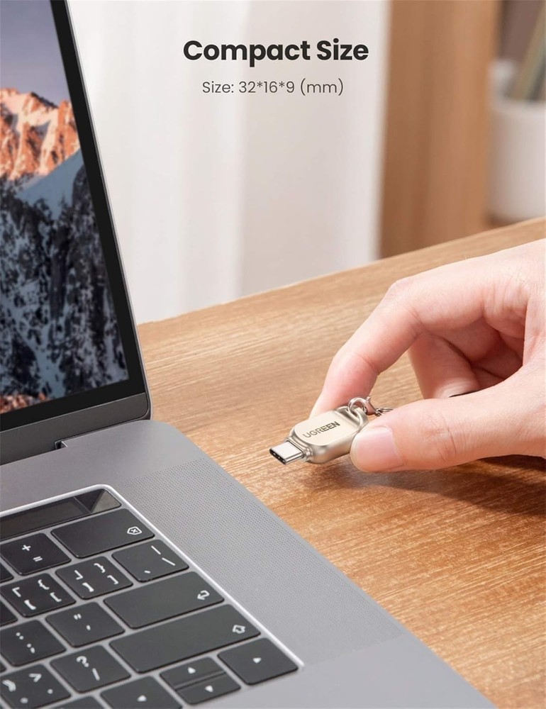 USB C Micro SD Card Reader, Type C to Micro SD Card Adapter with Zinc Alloy E...