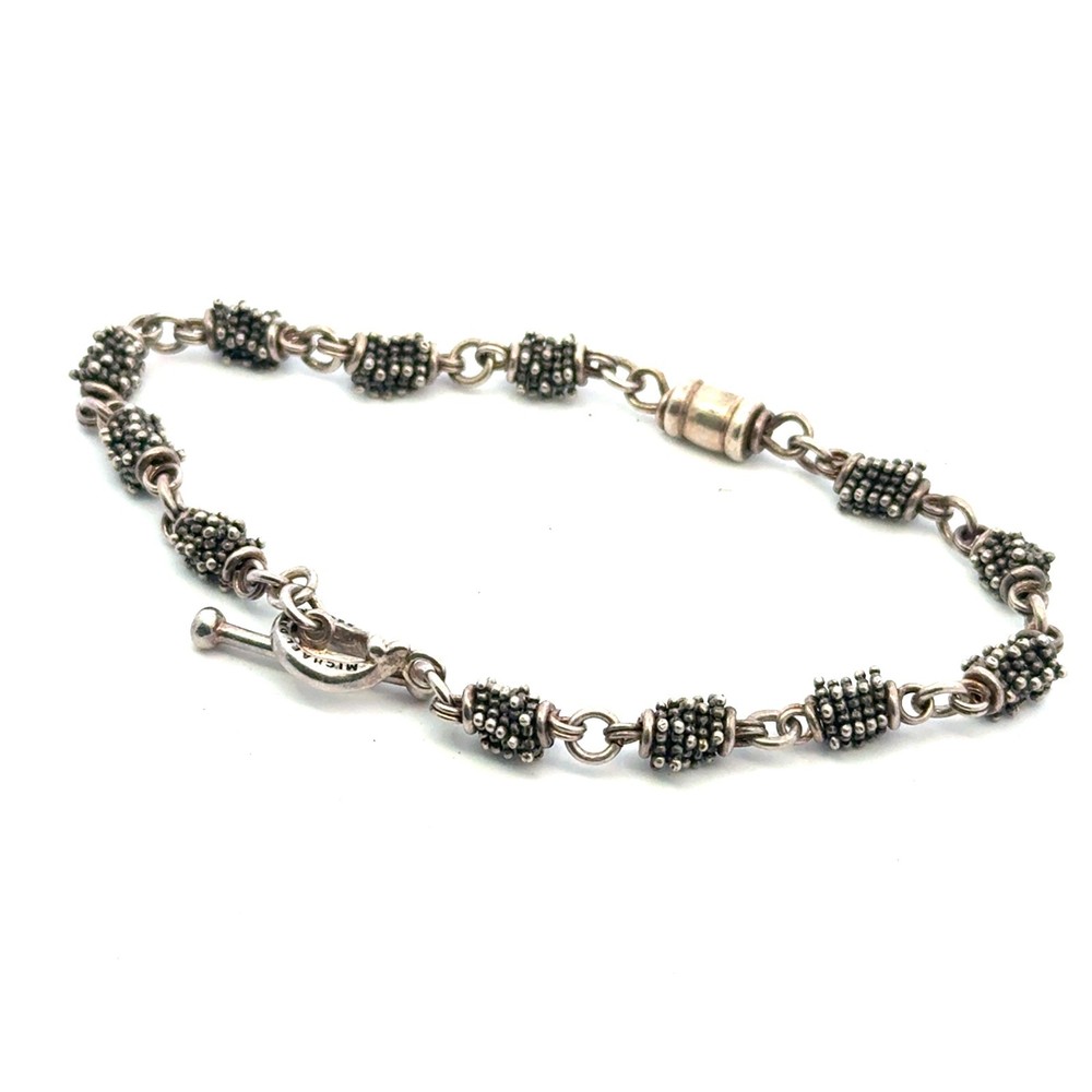 Michael Dawkins Silver bracelet 8in toggle