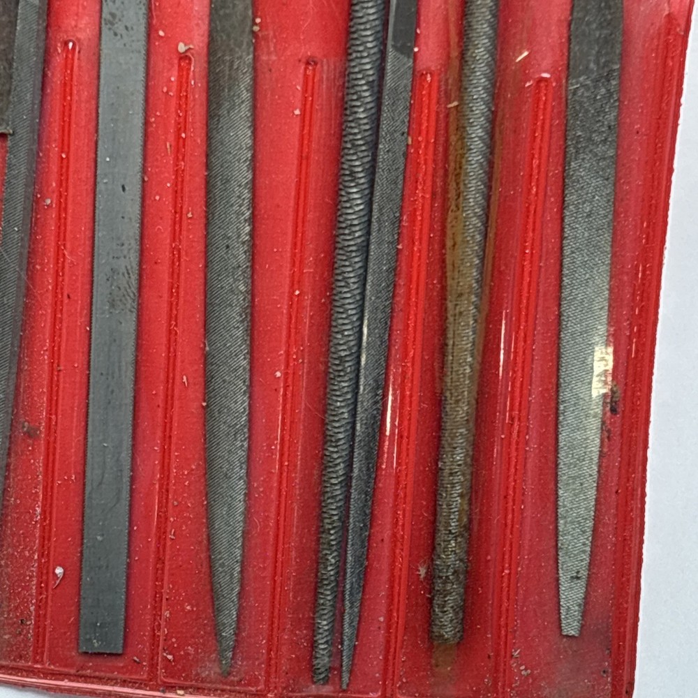Nicholson Round Handle Needle File Set 5.5" Assorted 12 Pc. Set READ